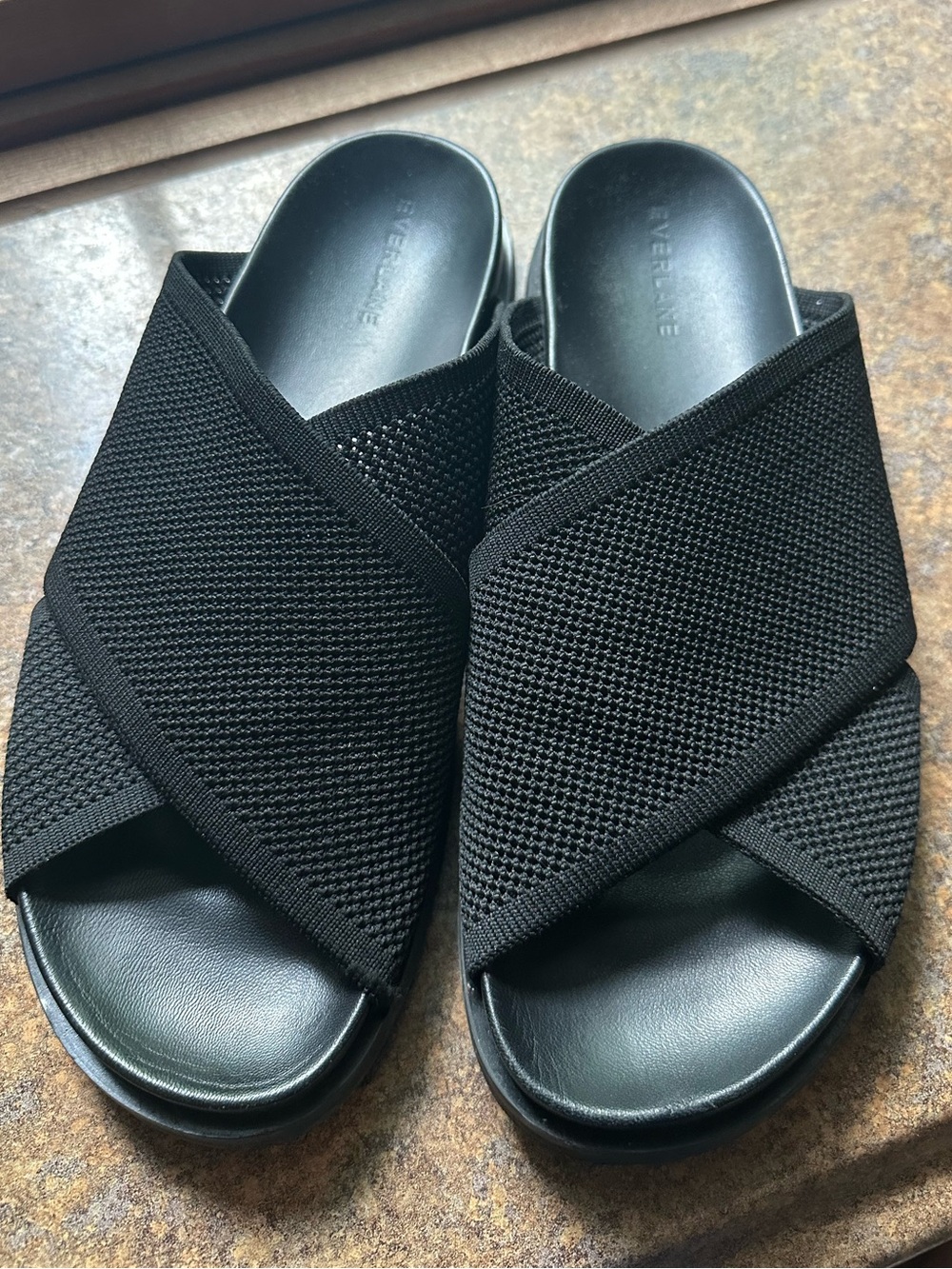 Everlane reknit form crossover sandals